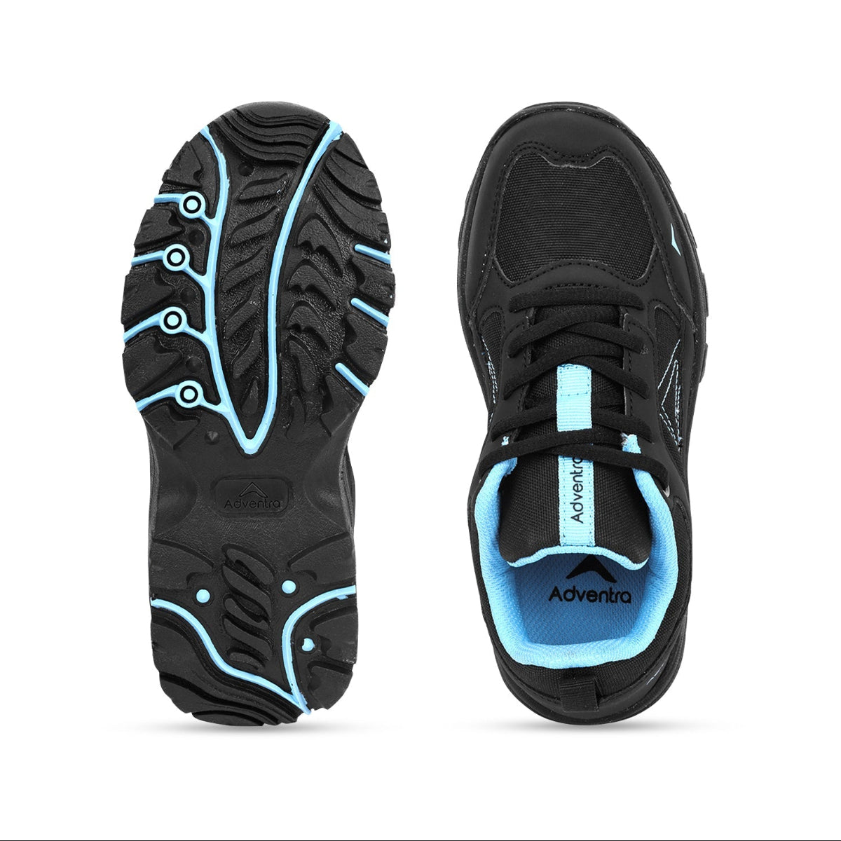 Kids Low-Top Hiking Shoes with Anti-Skid Rubber Sole | EH500 - Black - OutdoorTravelGear.com