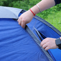 2-Person Camping Tent | Water Resistant |UV Protection & Wind ready | ET1102 - Navy Blue - OutdoorTravelGear.com