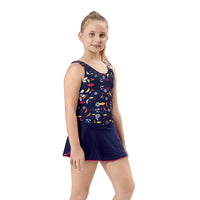 Kids Girl's Swim Wear - Swimming Dress - Retro - Multi 5