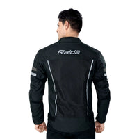 Tourer Riding Jacket with Armours - Black + Grey - OutdoorTravelGear.com