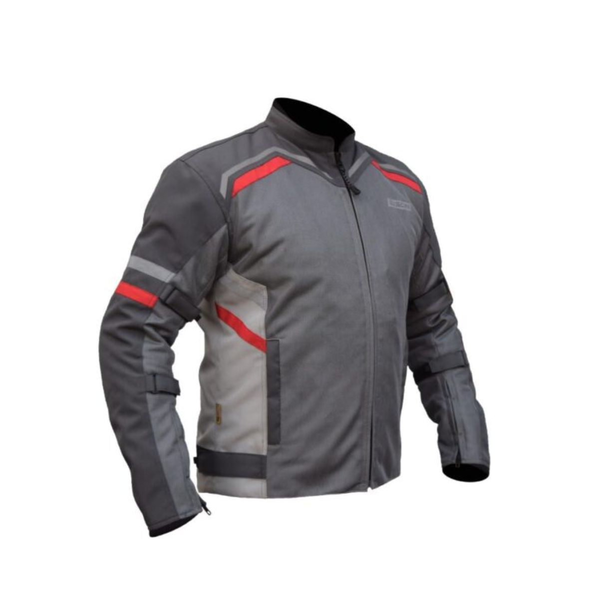 Raptor V.2 Motorcycle Riding Jacket - Black+Red - OutdoorTravelGear.com