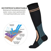 Waterproof Breathable Knee High Socks - X216 - Unisex
