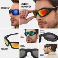 SummitShield Sunglasses - Unisex - Red Revo - OutdoorTravelGear.com