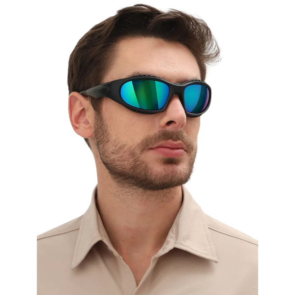 SummitShield Sunglasses - Unisex - Green Revo - OutdoorTravelGear.com