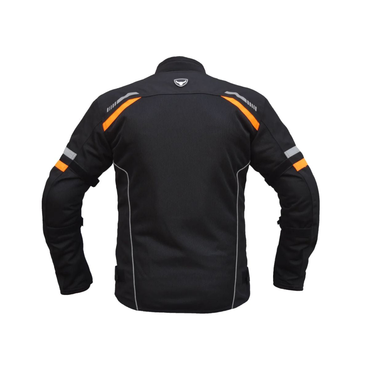 Raptor V.2 Motorcycle Riding Jacket - Black+Hi-Viz Orange - OutdoorTravelGear.com