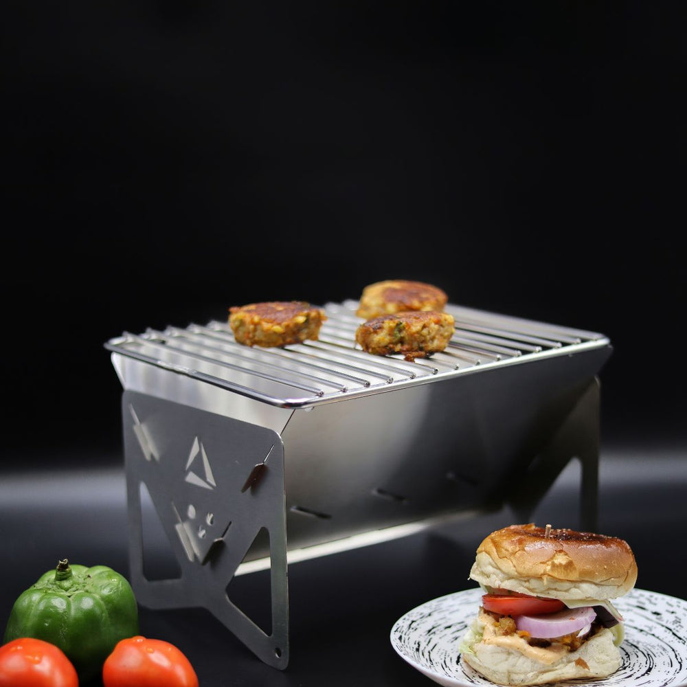 Flat Pack Collapsible Bbq Grill Flatpack BBQ Grill Stainless Steel