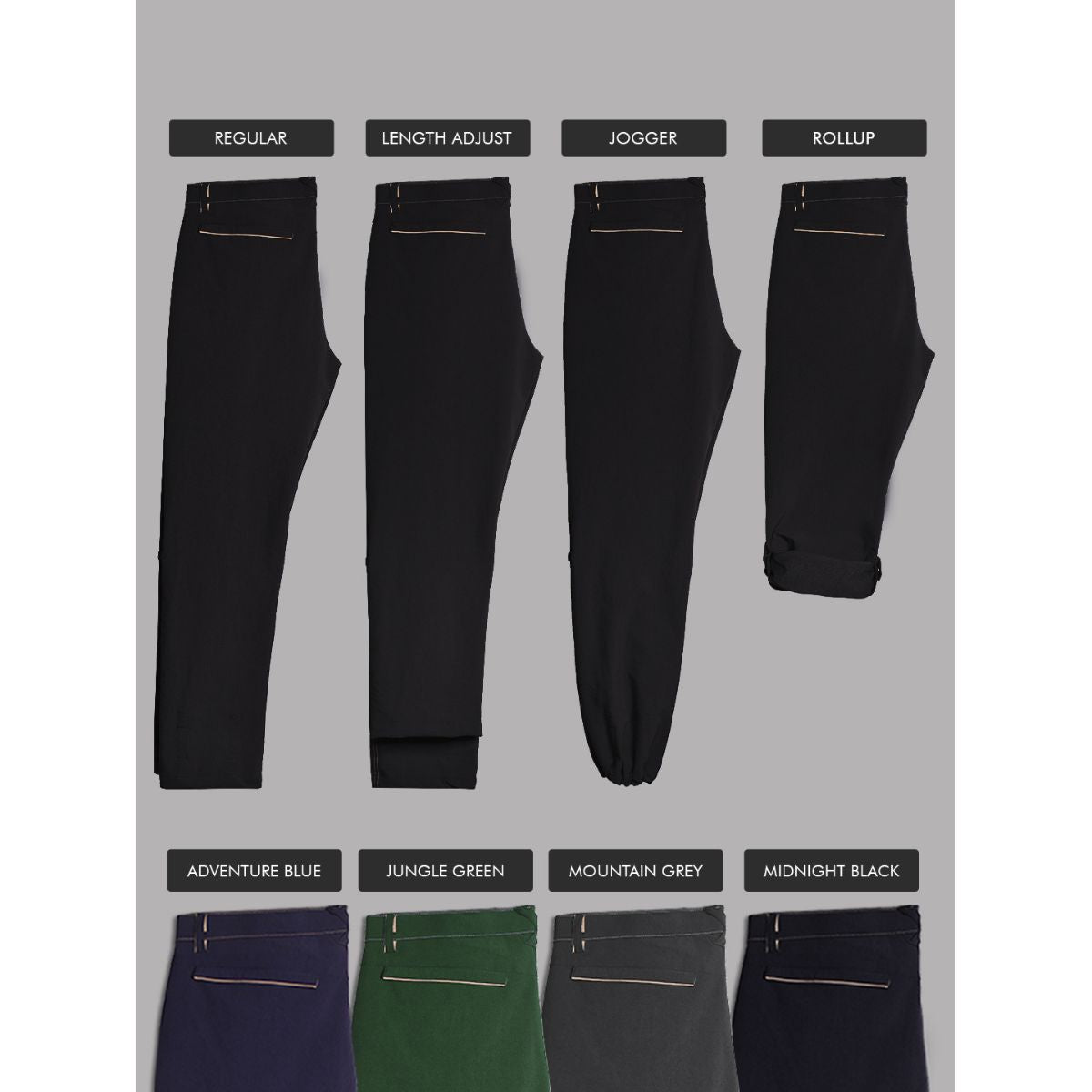 Men's Nomadic Multi-Function Pants - Midnight Black 7