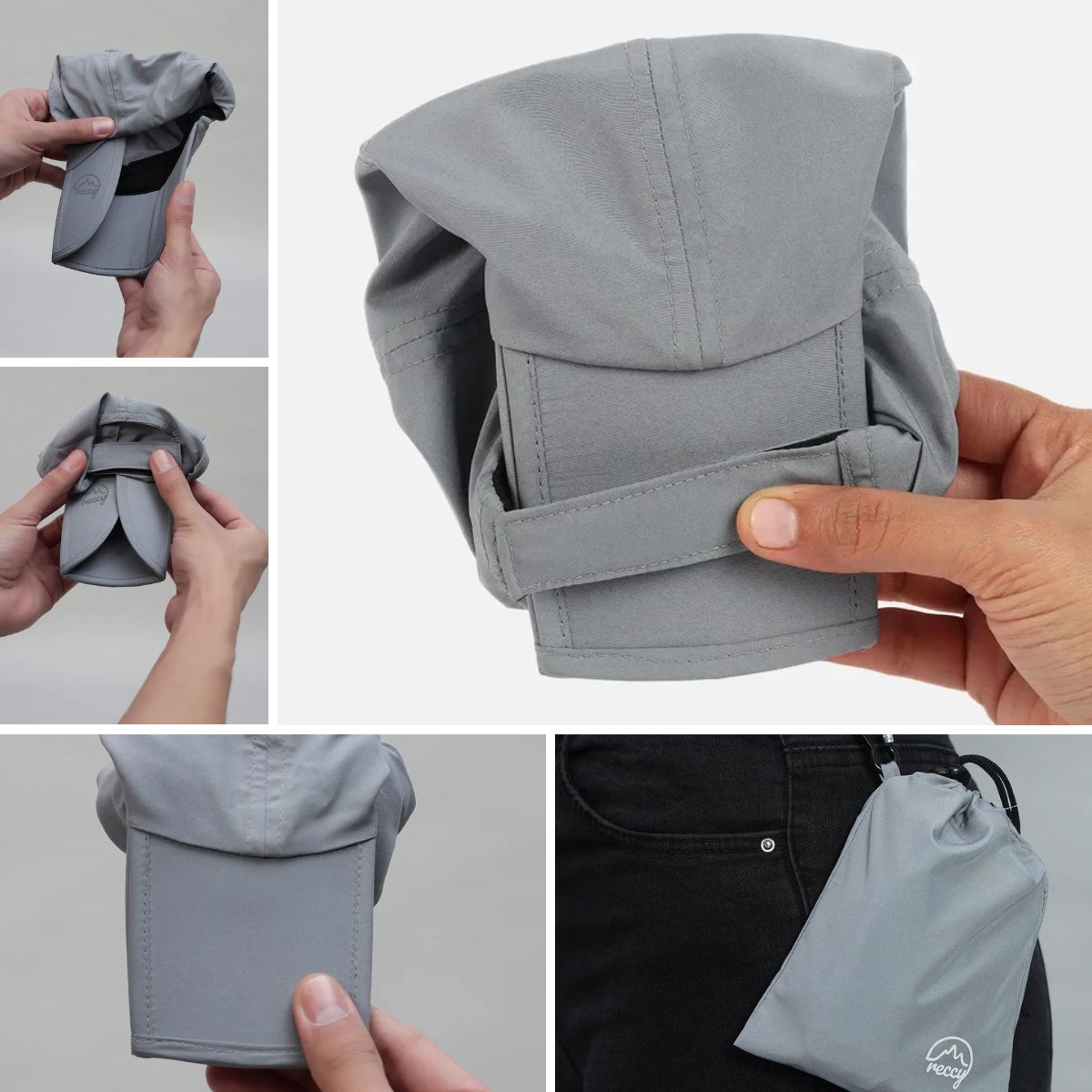 TrailTuck Cap - Unisex - Foggy Grey - OutdoorTravelGear.com