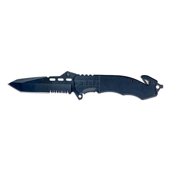 Wolf - Serrated Tanto Folding Blade Knife - OutdoorTravelGear.com