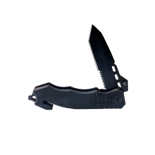 Wolf - Serrated Tanto Folding Blade Knife - OutdoorTravelGear.com