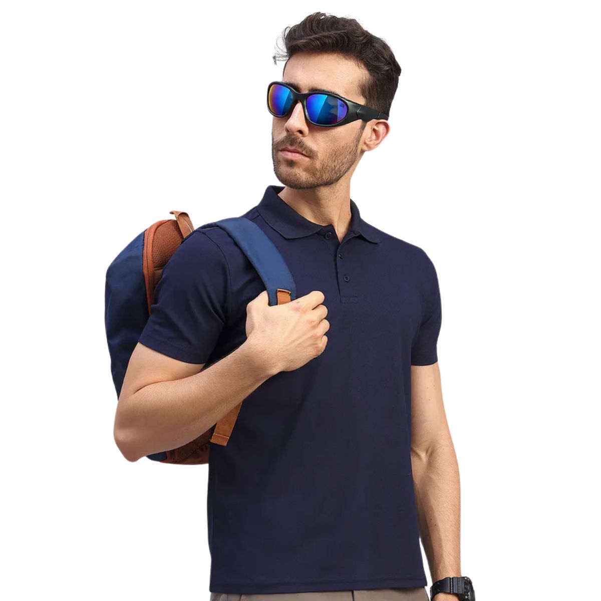 Men's Polo T-Shirt - Navy Blue