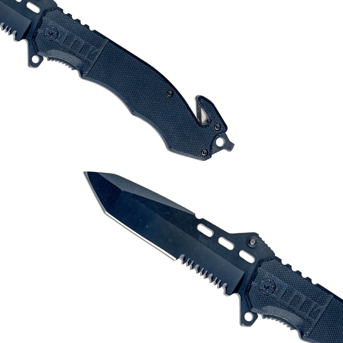 Wolf - Serrated Tanto Folding Blade Knife - OutdoorTravelGear.com