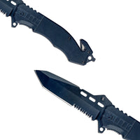 Wolf - Serrated Tanto Folding Blade Knife - OutdoorTravelGear.com