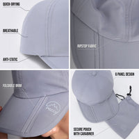 TrailTuck Cap - Unisex - Light Grey - OutdoorTravelGear.com