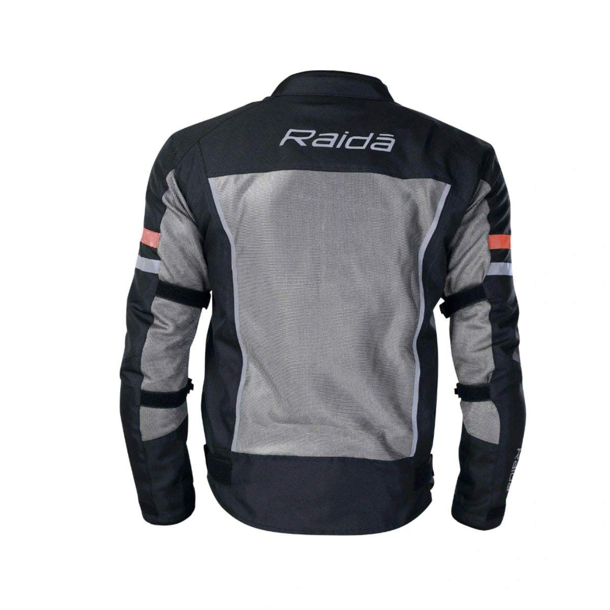 Tourer Riding Jacket with Armours - Grey + Red - OutdoorTravelGear.com