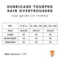Hurricane TourPro Rain Overtrousers with Cargo Pockets - Waterproof Pants - Dark Grey