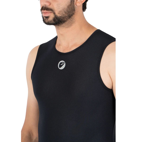 Unisex Cycling Baselayer | Mesh Cooling - Black - OutdoorTravelGear.com