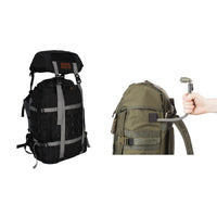 Rimpac Rucksack With Rain Cover - 45-50 Litres - Black - OutdoorTravelGear.com
