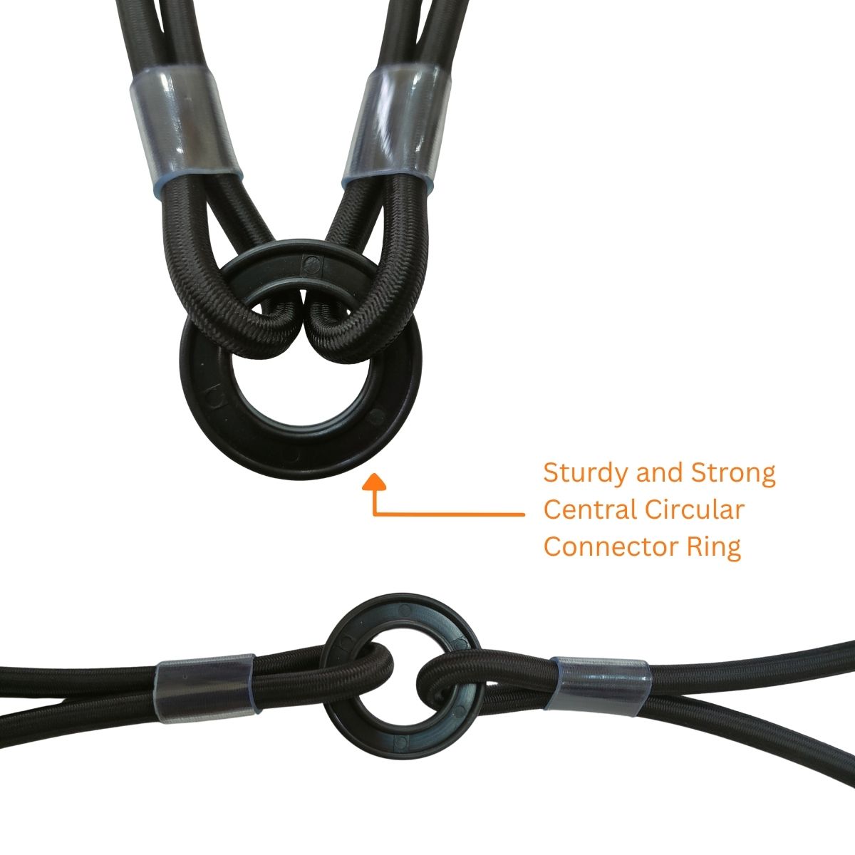 QuadPod | 4-Sided Bungee Tie Down System - 32" / 80cms - Black - OutdoorTravelGear.com