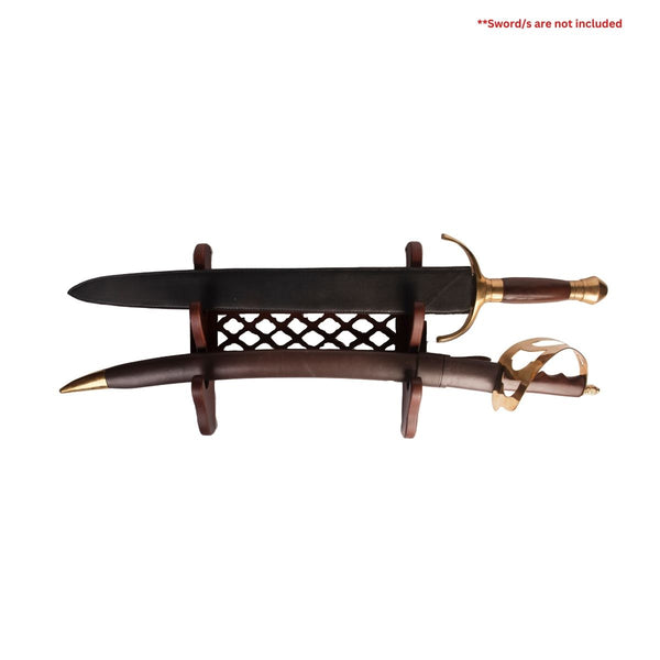 Wall Hung 2-Tier Sword Stand - AH007 - OutdoorTravelGear.com