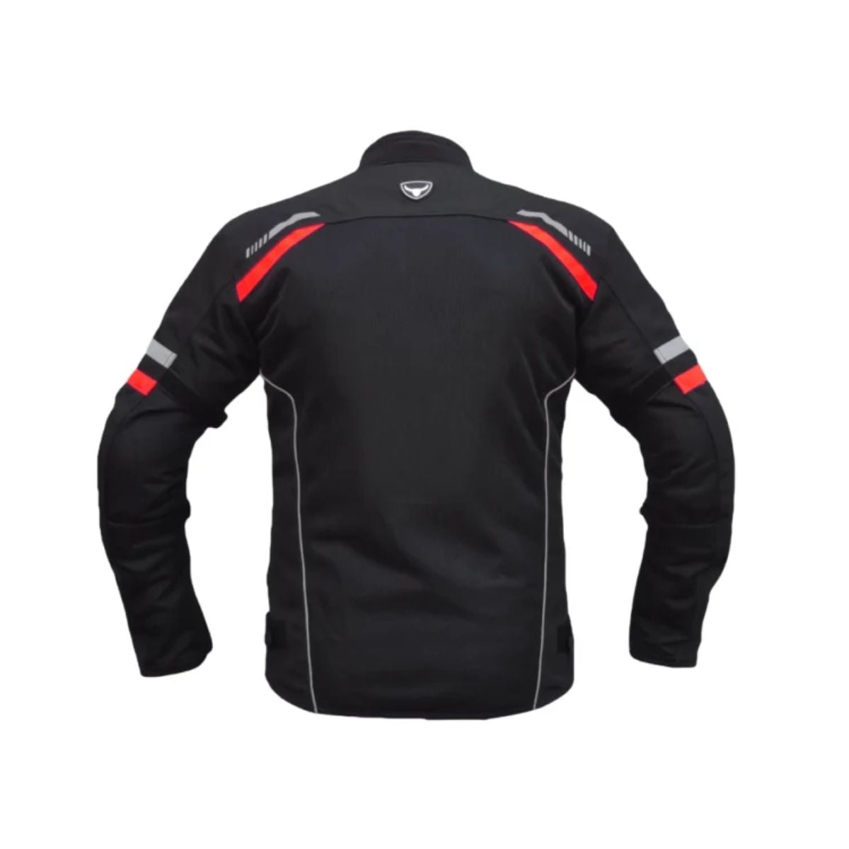Raptor V.2 Motorcycle Riding Jacket - Black+Red - OutdoorTravelGear.com