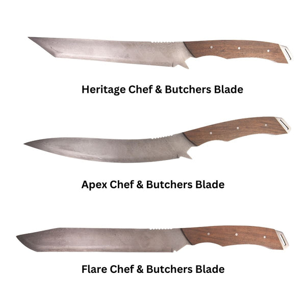 Apex + Heritage + Flare Chef & Butchers Blade - Set of 3 Knives - OutdoorTravelGear.com