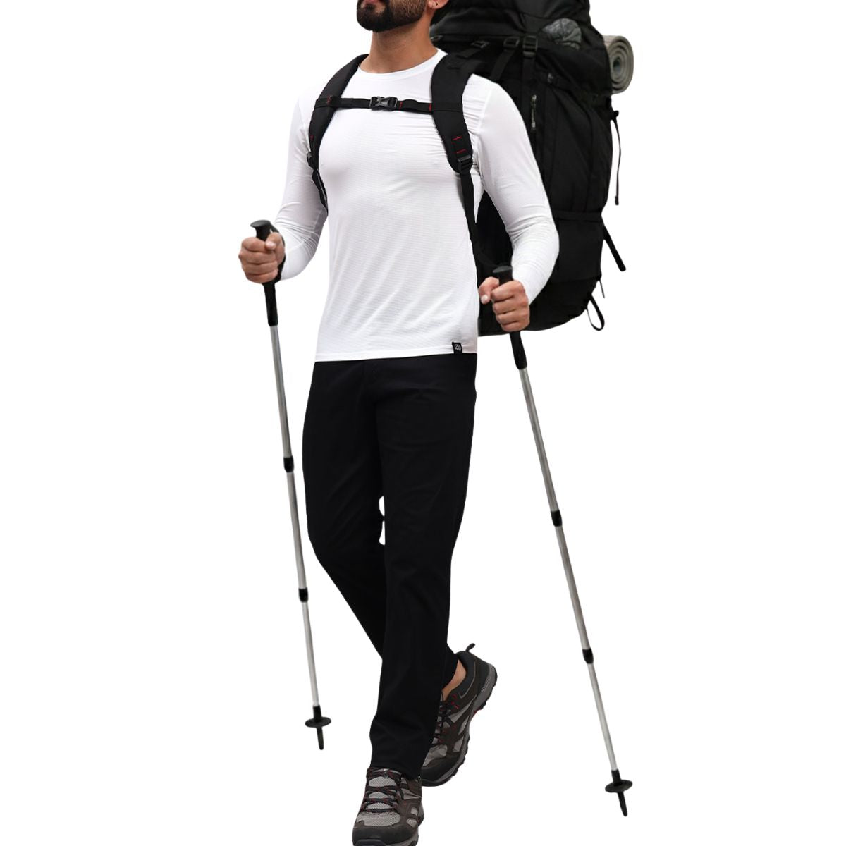 Men's Ultralight Active Long Sleeves T-Shirt - White - OutdoorTravelGear.com