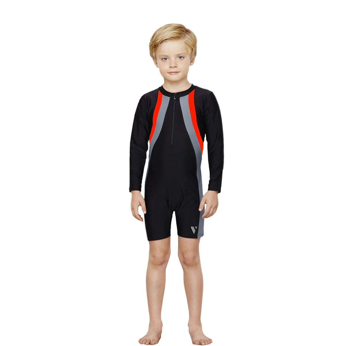 Kids Unisex Half One Piece Sports Suit/ Swim Suit - The Boost - Blue 5