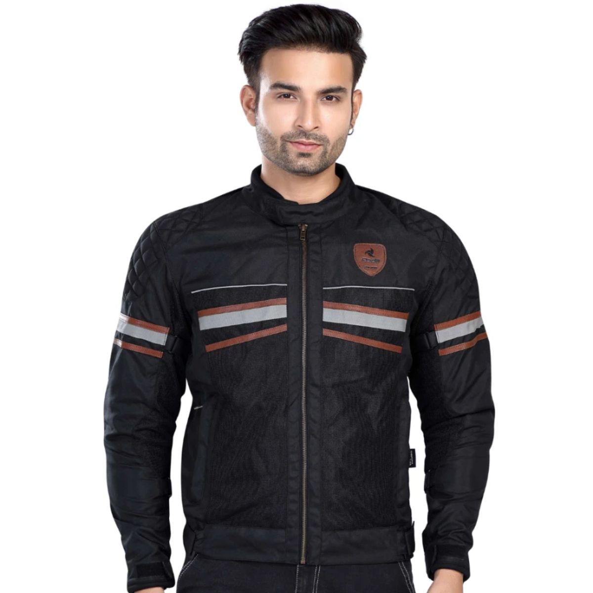 Vintago Jacket with Armours - Brown - OutdoorTravelGear.com