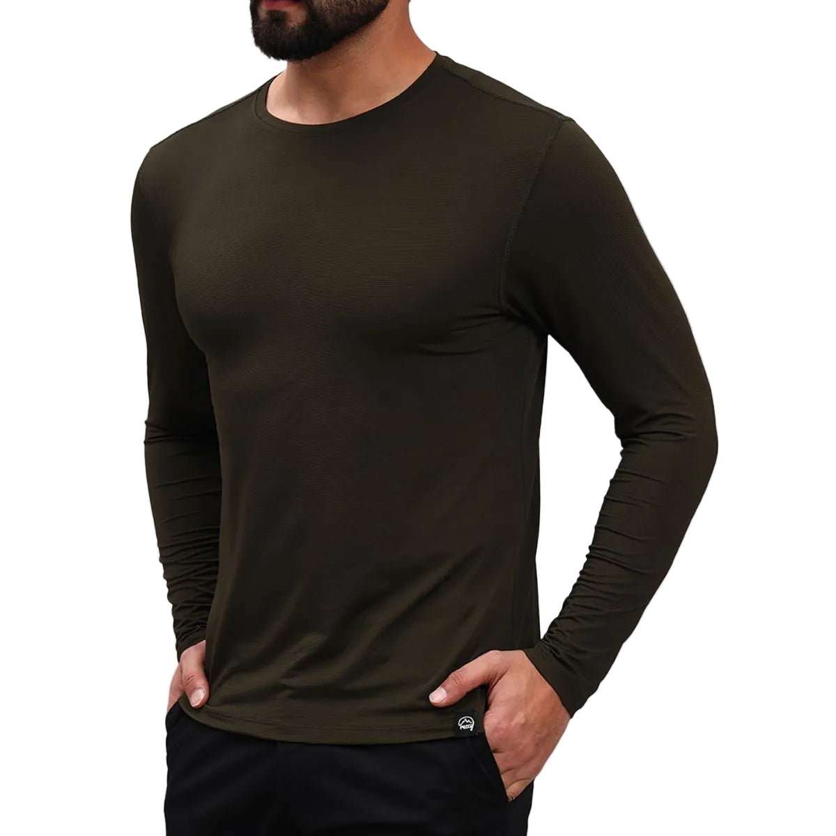 Men's Ultralight Active Long Sleeves T-Shirt - Olive - OutdoorTravelGear.com