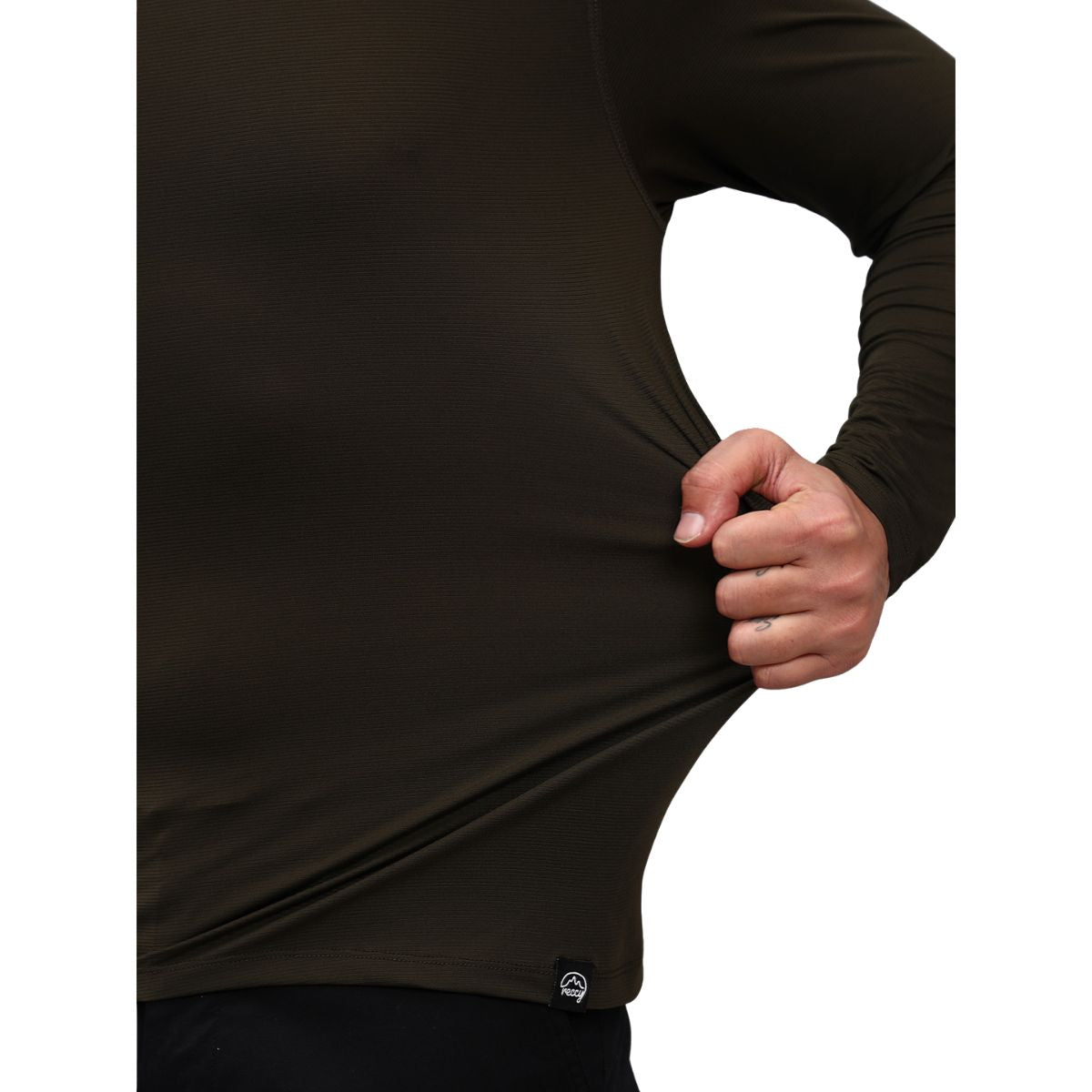 Men's Ultralight Active Long Sleeves T-Shirt - Olive - OutdoorTravelGear.com
