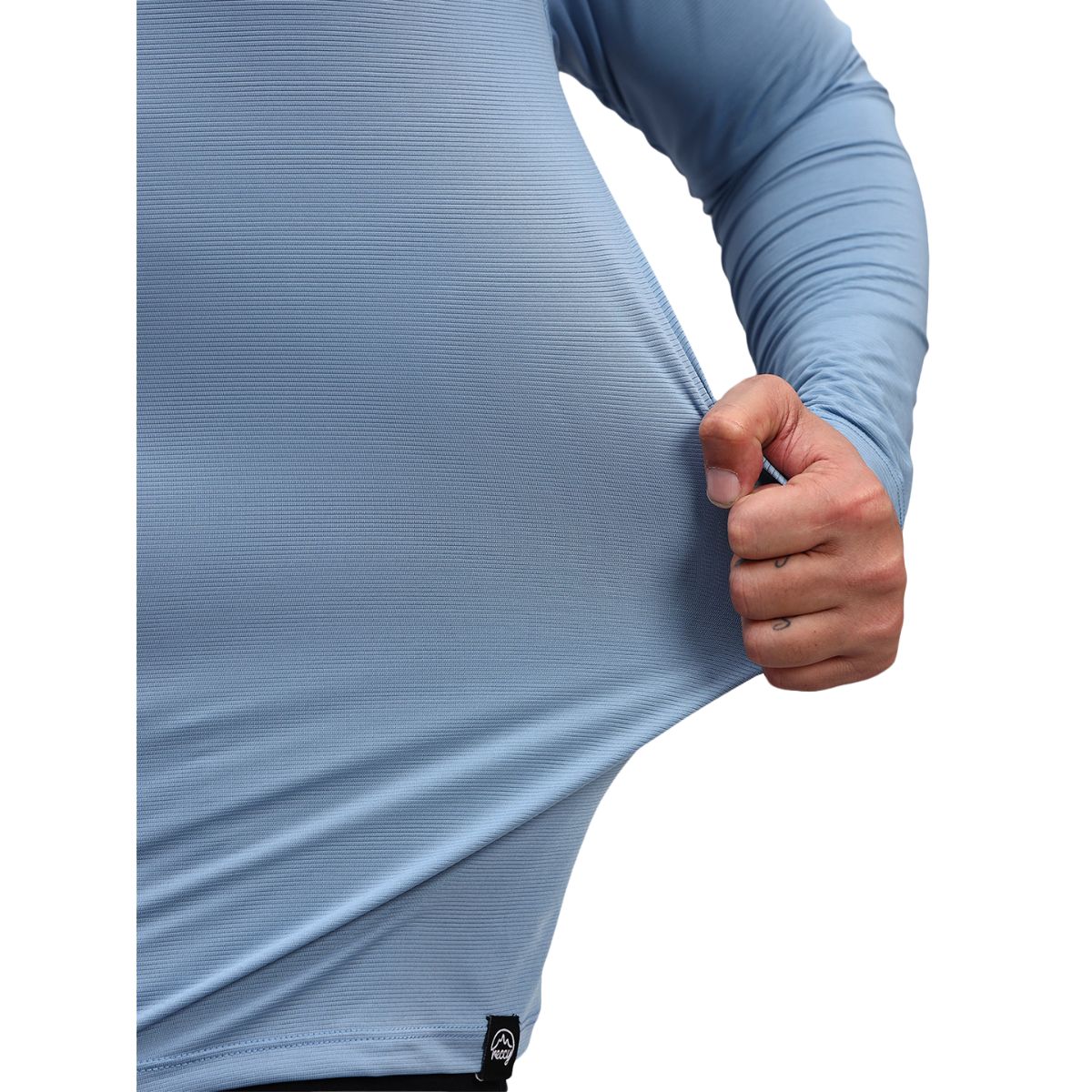 Men's Ultralight Active Long Sleeves T-Shirt - Dusk Blue - OutdoorTravelGear.com