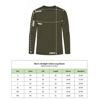 Men's Ultralight Active Long Sleeves T-Shirt - Olive - OutdoorTravelGear.com