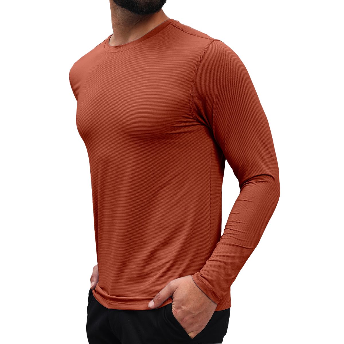Men's Ultralight Active Long Sleeves T-Shirt - Sunset - OutdoorTravelGear.com