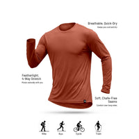 Men's Ultralight Active Long Sleeves T-Shirt - Sunset - OutdoorTravelGear.com