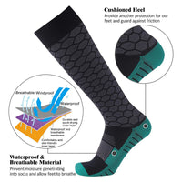 Waterproof Breathable Skiing Hiking & Trekking Knee High Socks - X143 -  Unisex