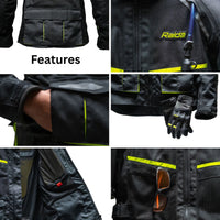 Rover Riding Jacket with Armours - Hi Viz