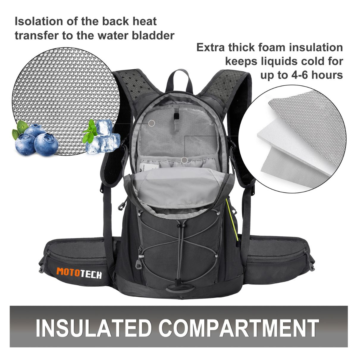 Hydration Reservoir Water Bladder - 2L + Stealth Pro Hydration Backpack - 15L COMBO - OutdoorTravelGear.com
