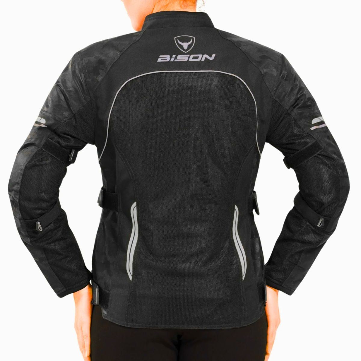 Women's Phoenix Riding Jacket - Black + Hi-Viz Grey - OutdoorTravelGear.com