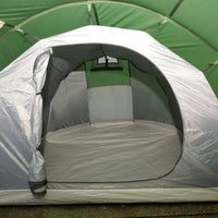 4-Person Waterproof Tunnel Camping Tent | ET1104 - Green - OutdoorTravelGear.com