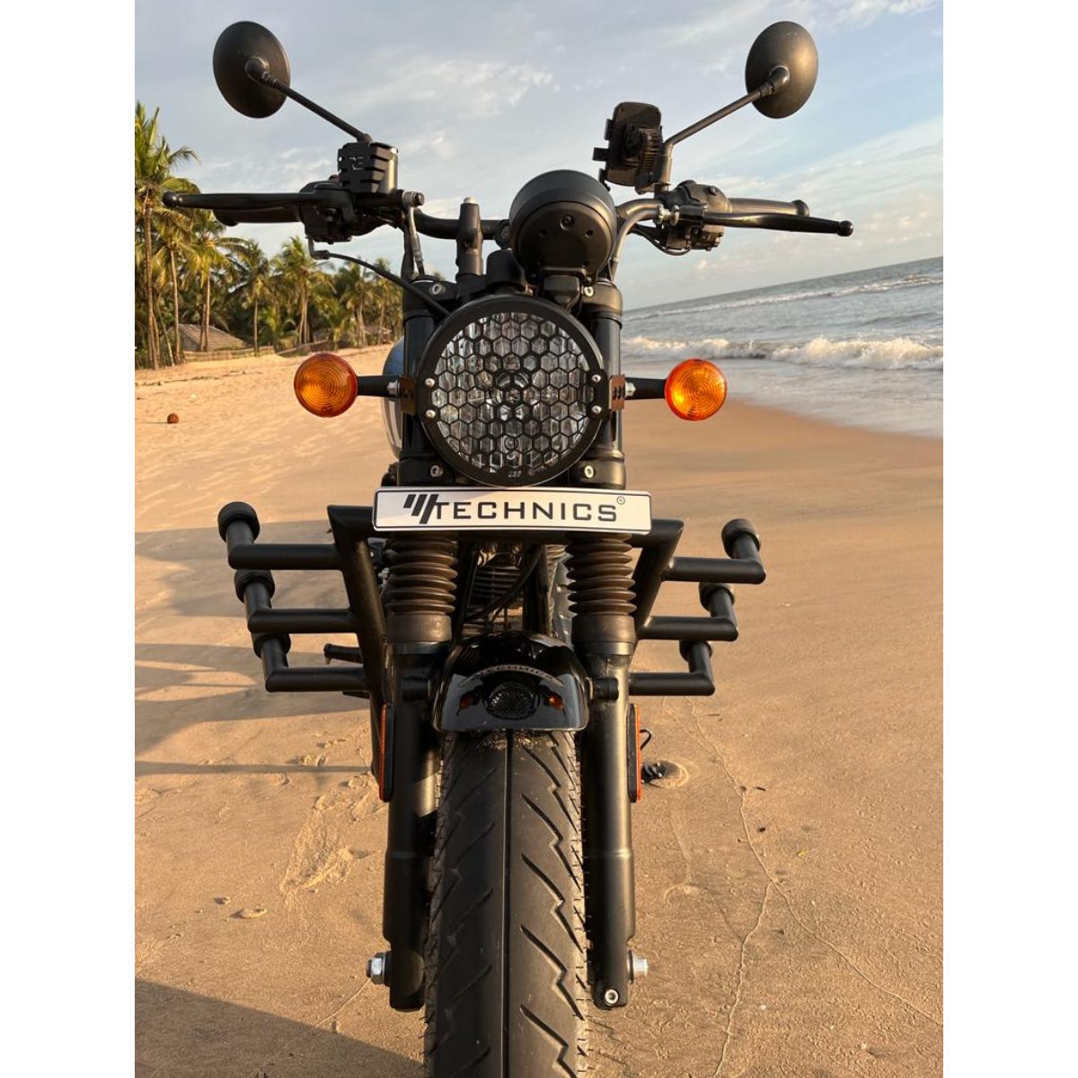 Royal Enfield Hunter 350 Headlight Grill - OutdoorTravelGear.com