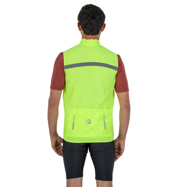 Unisex Cycling Jacket Gilet | Sleeveless - Neon Noveau - OutdoorTravelGear.com