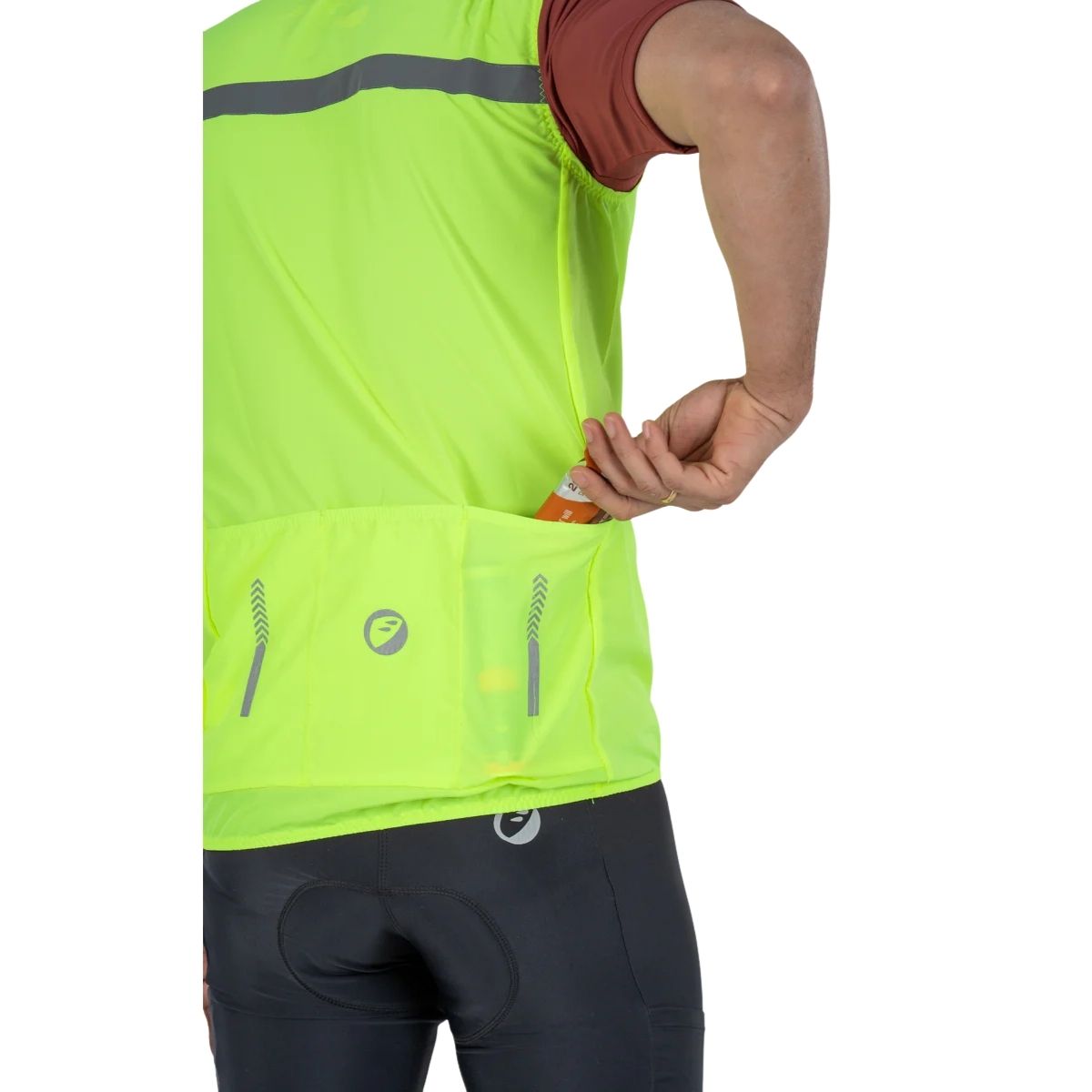 Unisex Cycling Jacket Gilet | Sleeveless - Neon Noveau - OutdoorTravelGear.com