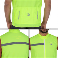 Unisex Cycling Jacket Gilet | Sleeveless - Neon Noveau - OutdoorTravelGear.com