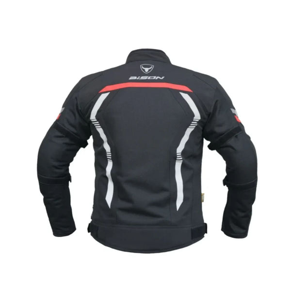AirPro Motorcycle Riding Jacket - Black+Red - OutdoorTravelGear.com