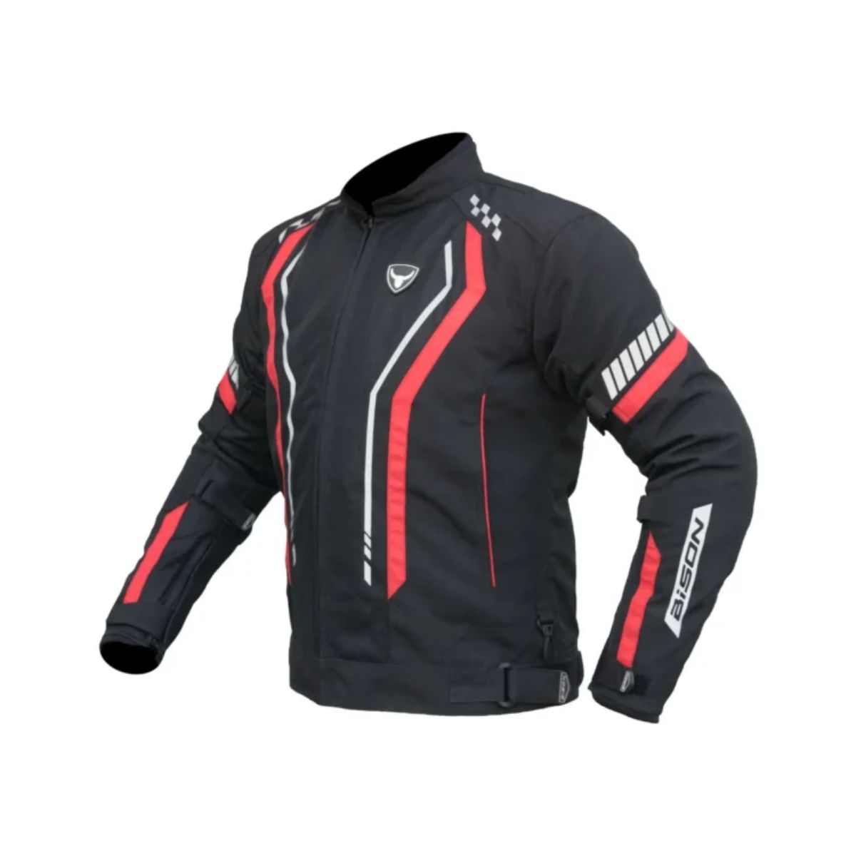 AirPro Motorcycle Riding Jacket - Black+Red - OutdoorTravelGear.com