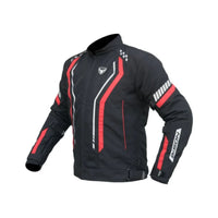 AirPro Motorcycle Riding Jacket - Black+Red - OutdoorTravelGear.com