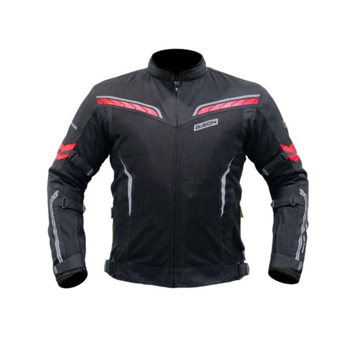 Clavis Motorcycle Riding Jacket - Black+Red - OutdoorTravelGear.com