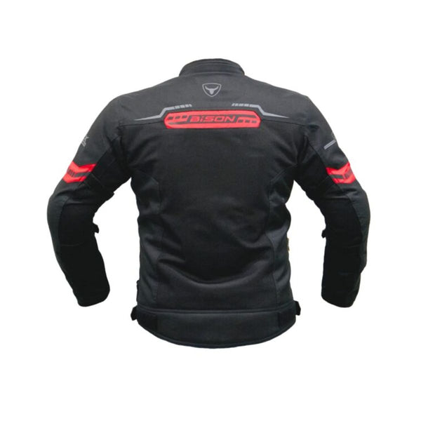Clavis Motorcycle Riding Jacket - Black+Red - OutdoorTravelGear.com