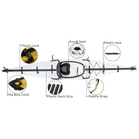 K1 Folding Portable Kayak - White